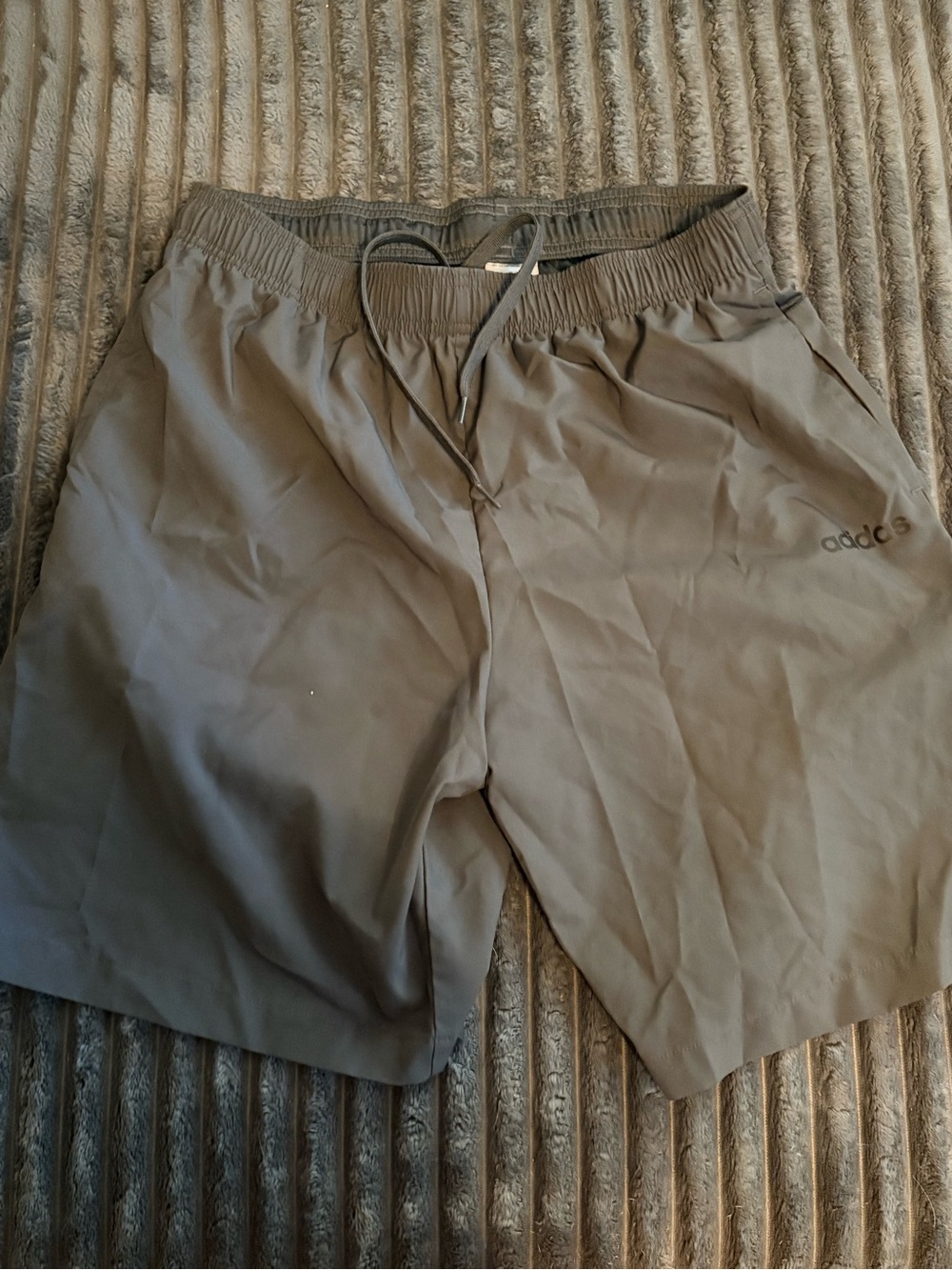 adidas Men’s Gray shorts with Drawcord